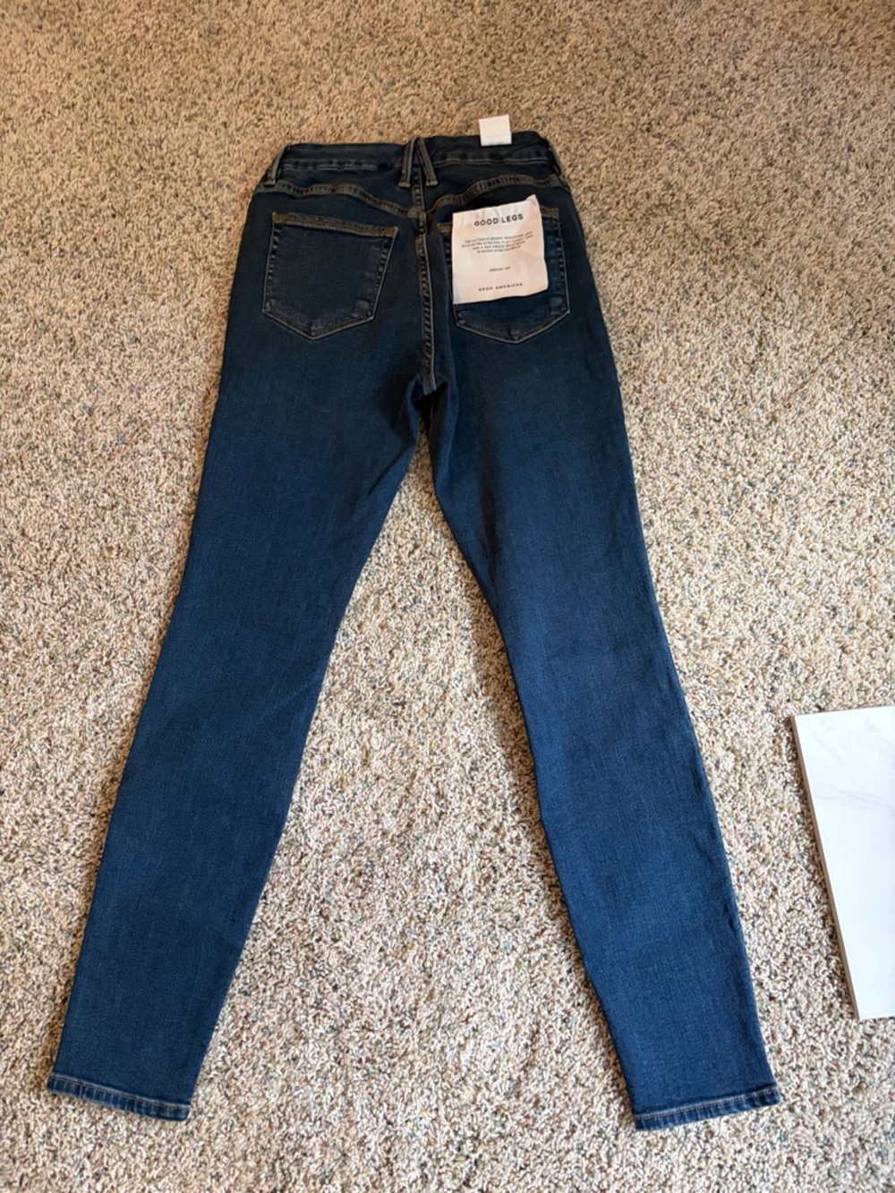 Good American Dark Blue High-Rise Good legs skinny jeans